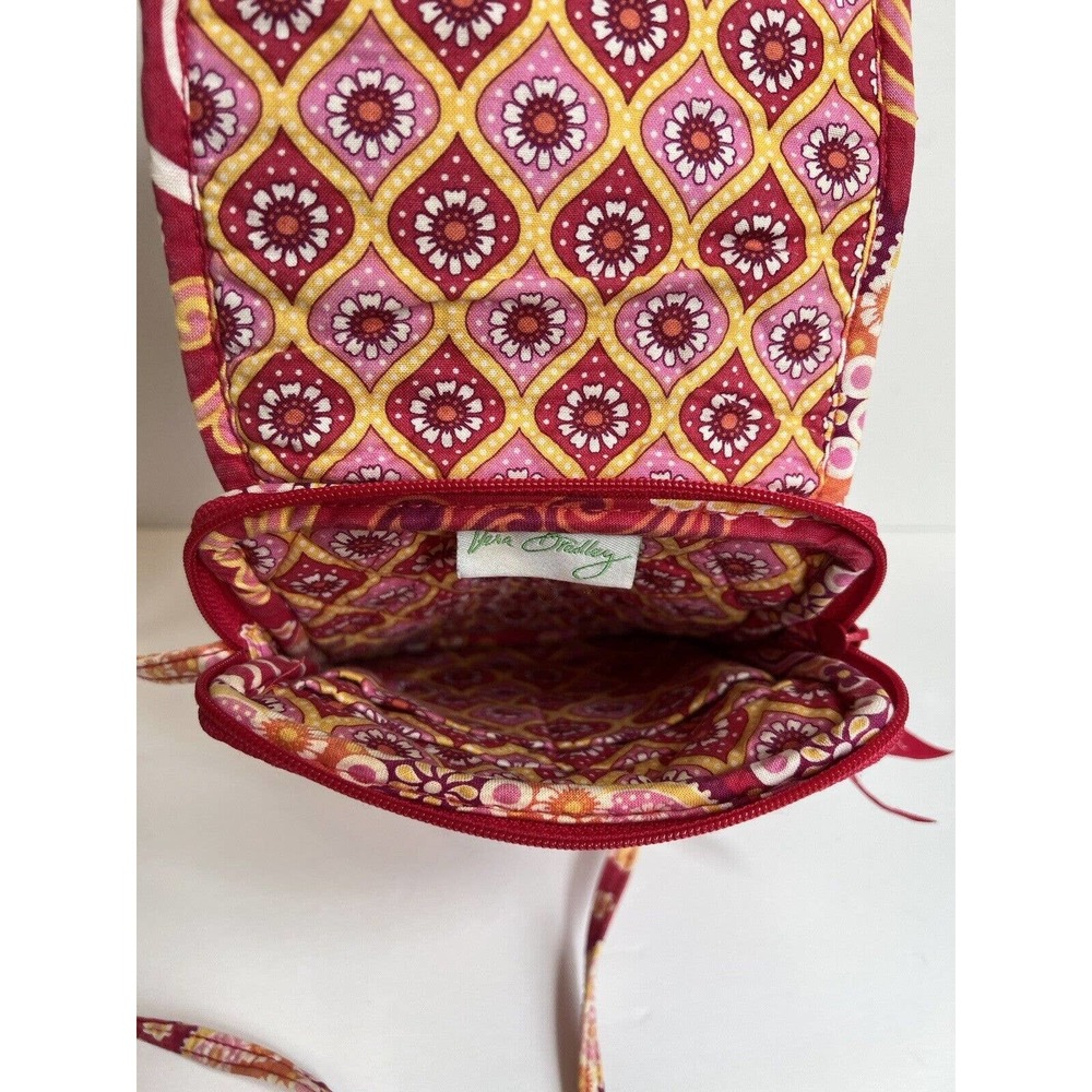 Pink Vera Bradley Hipster Cross Body Raspberry Fizz Retired 2008 - Picture 6 of 10